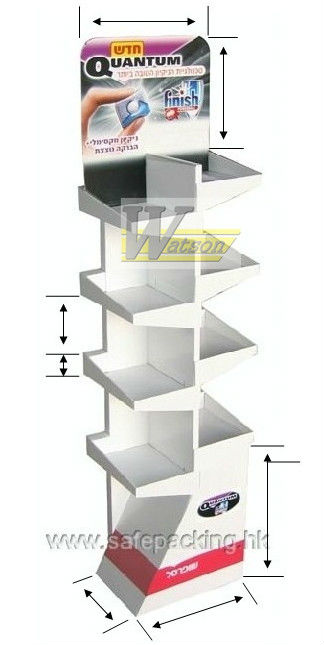 POP high customized Floor standing cardboard display for chewing gum