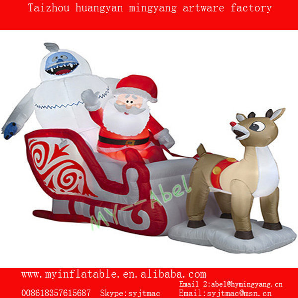 MY Inflatable christmas decoration pop up santa
