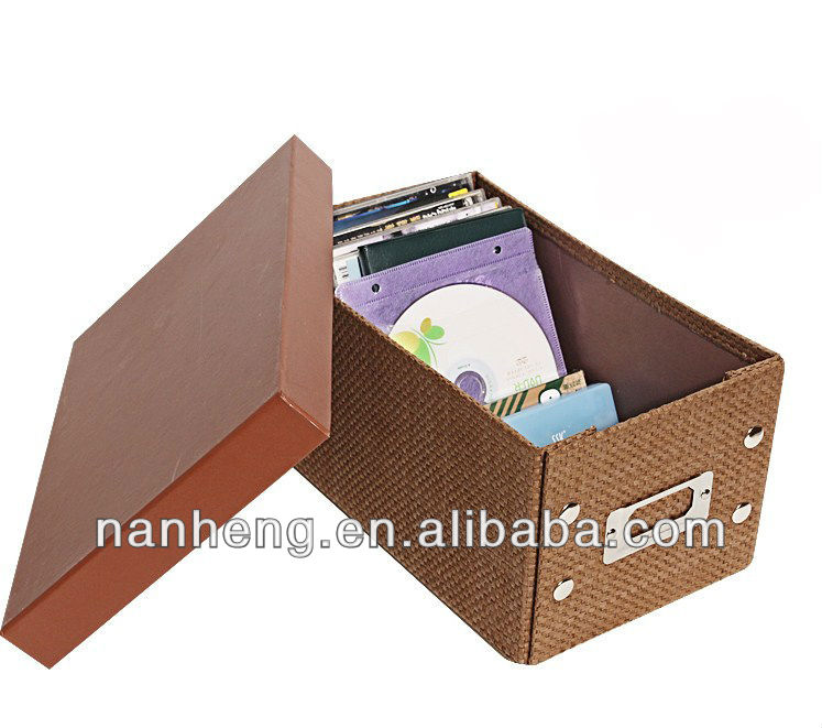 naham織りの紙の金属のラベルホルダー折り畳み式収納ボックス問屋・仕入れ・卸・卸売り