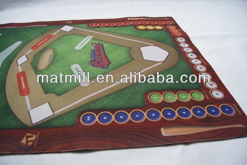 カスタム印刷設計カードゲームプレイマット、 アメリカの野球ゲームのマット、 ゴム製ゲームのマット問屋・仕入れ・卸・卸売り