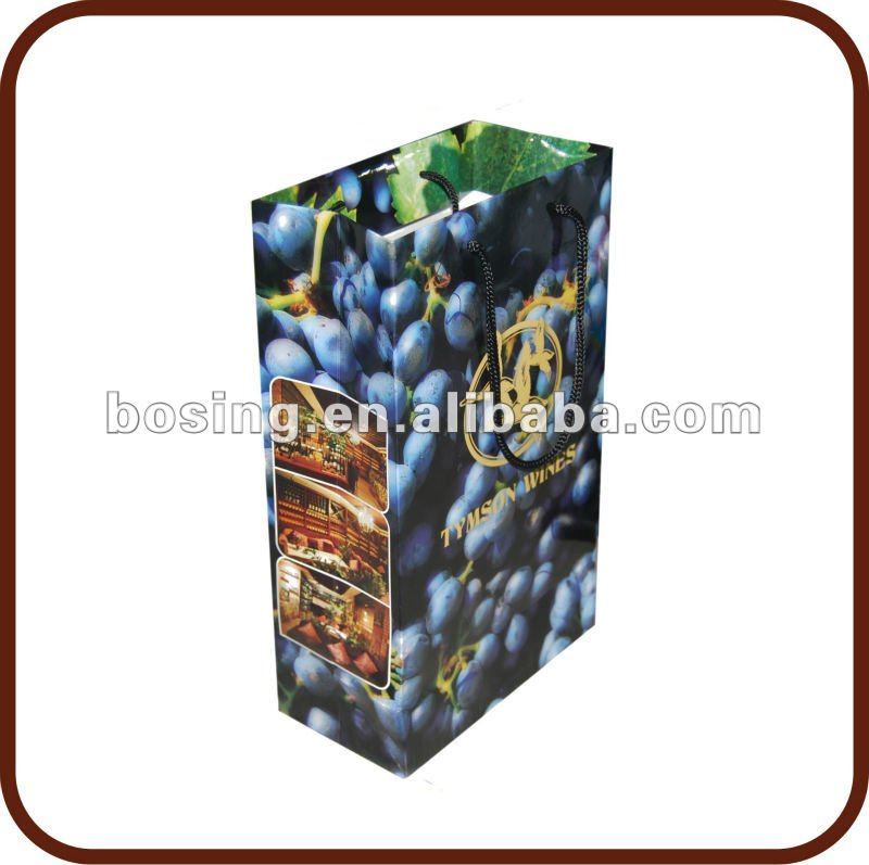 gift bag for two bottles of red wine