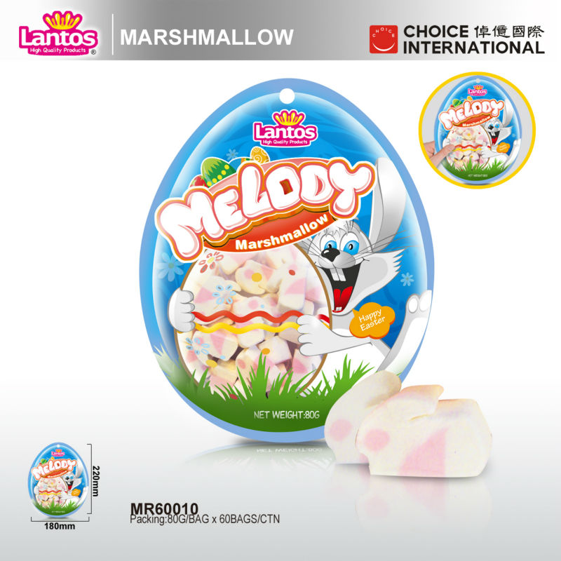 LANTOS 80g bunny shape marshmallow