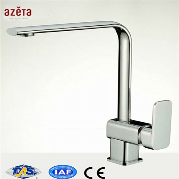 hot br<strong>a</strong>nd chrome finish single handle fashion kitchen faucet