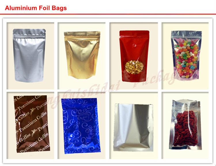 empty tea bag / ziplock tea bags / zipper bag for green tea packaging