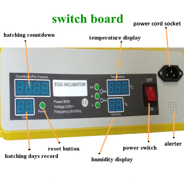  egg hatching machine chicken incubator for sale (48 egg incubator