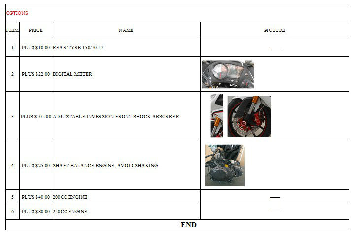 品質スポーツバイク、 motocicleta、 150cc/200cc/250cc問屋・仕入れ・卸・卸売り