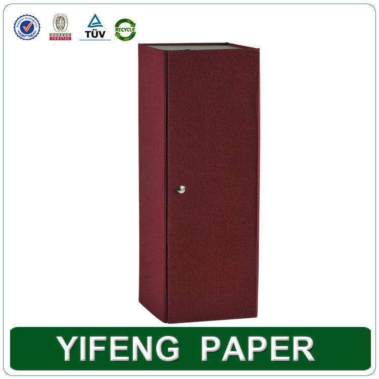 red wine color cloth surface box