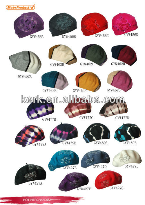 ファッション卸売りlsw48寧波lingshangウールカスタムメイド変なパターンの冬の帽子問屋・仕入れ・卸・卸売り