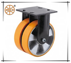 heavy duty twin wheel caster and wheel