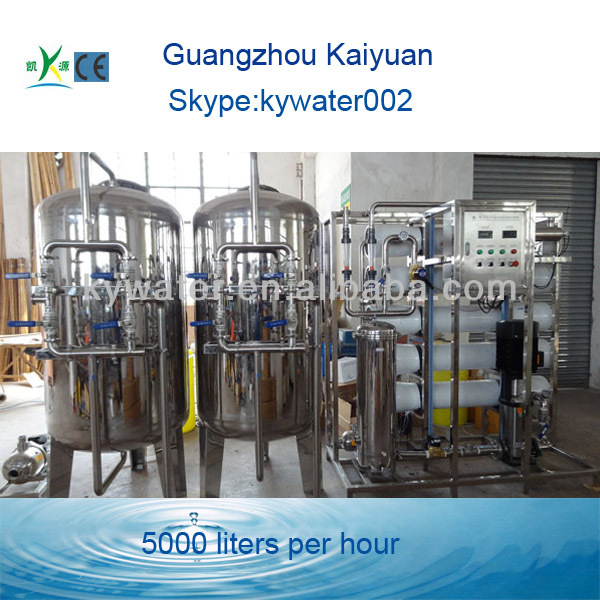 CE, ISO Approved 10,000 L/H drinking water processing machine