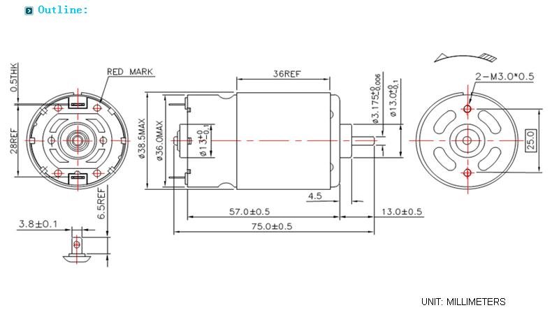 掃除機のための12V DCモーター(RS-550SH)|扇風機問屋・仕入れ・卸・卸売り