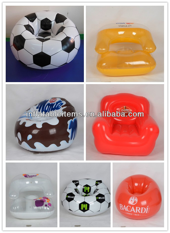 安いpvcサッカーエアインフレータブルチェア問屋・仕入れ・卸・卸売り