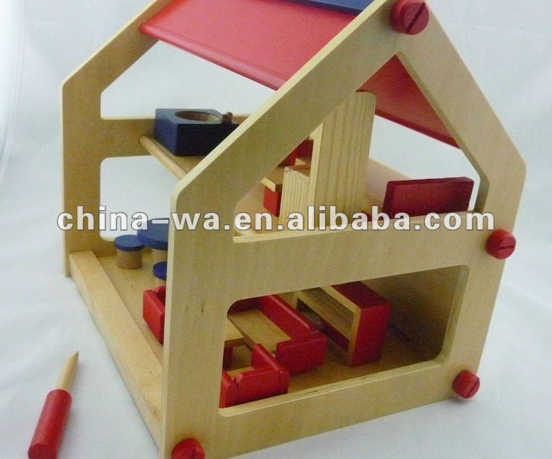 木製diy子供の小さなミニドールハウスや家具のおもちゃセット問屋・仕入れ・卸・卸売り