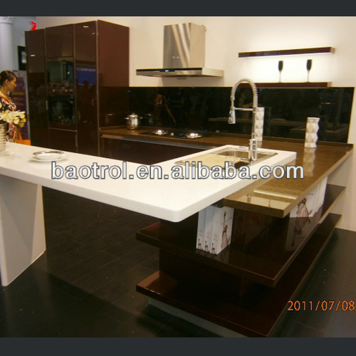 中国ホーム家具メーカーhanex固体表面のためのキッチンパントリーキャビネット/既製キッチンキャビネット( kct- 056)問屋・仕入れ・卸・卸売り