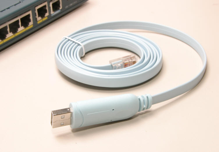 FTDI USB to serial/RS232 console rollover cable for Cisco routers - RJ45