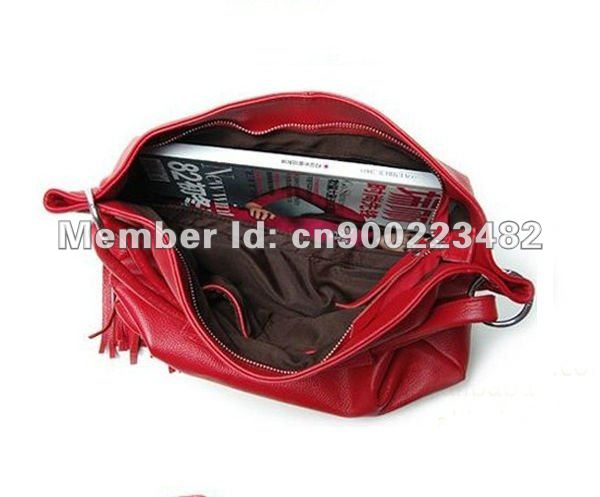 New Fashion Women's Shoulder bag Tassels Style Big Leather Tote Handbag Ladies Shoulder Bag Free Shipping NB0003