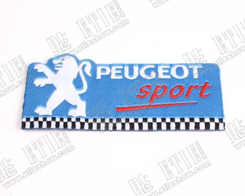 Buy badges embroidery badges emblem badges Peugeot logo Embroidery 