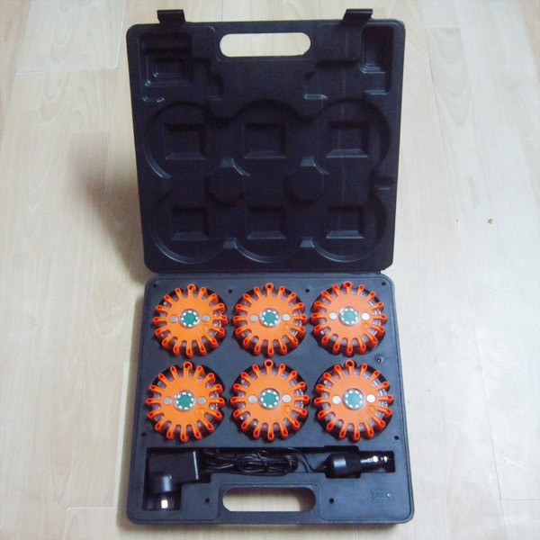 6 packs 24 led rechargeable led emergency flares