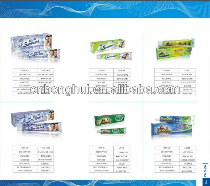 OEM and Chew Gum toothpaste made in China