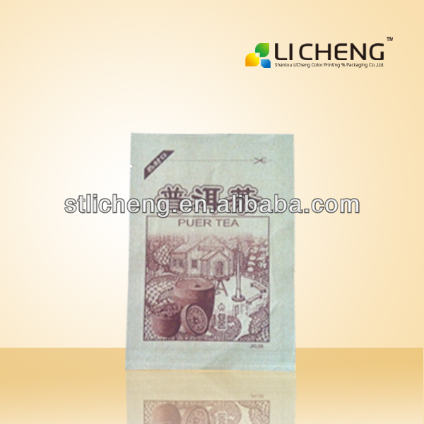 plastic container food packaging round tea bag