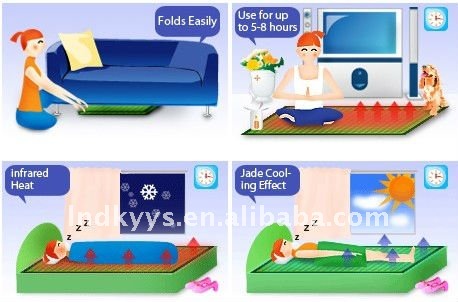 Decavem Tourmaline Therapy Massage Bed Mattress CE approved 90*190 cm