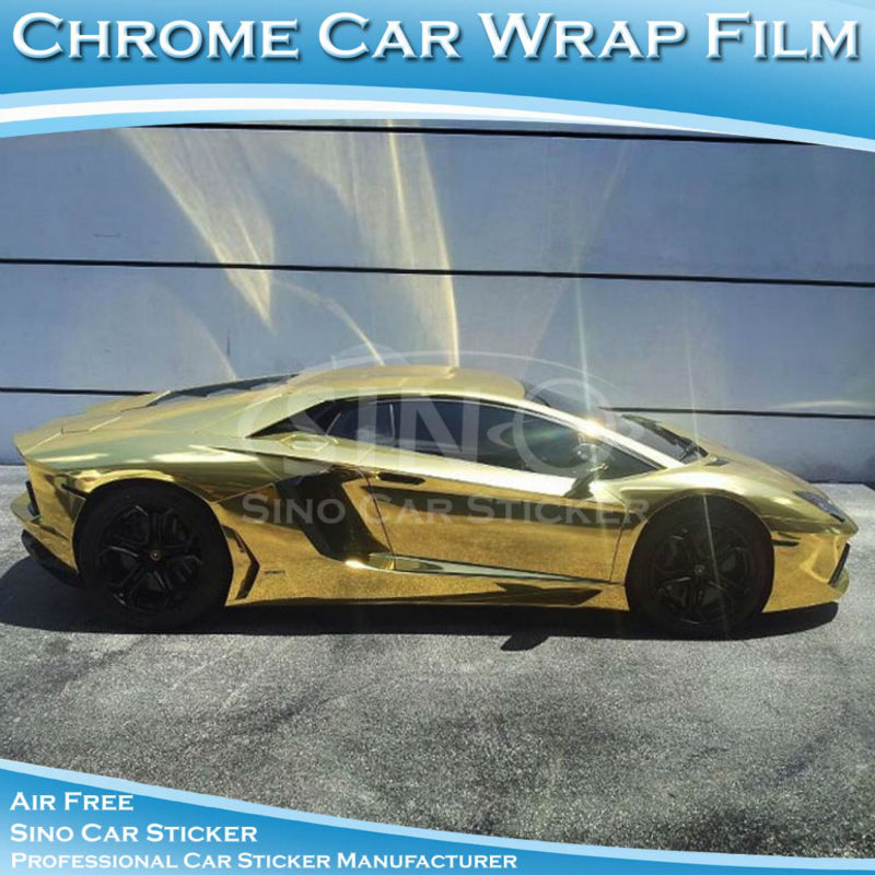 シノストレッチの車の車のステッカーラップ金ミラークロームビニールフィルム問屋・仕入れ・卸・卸売り