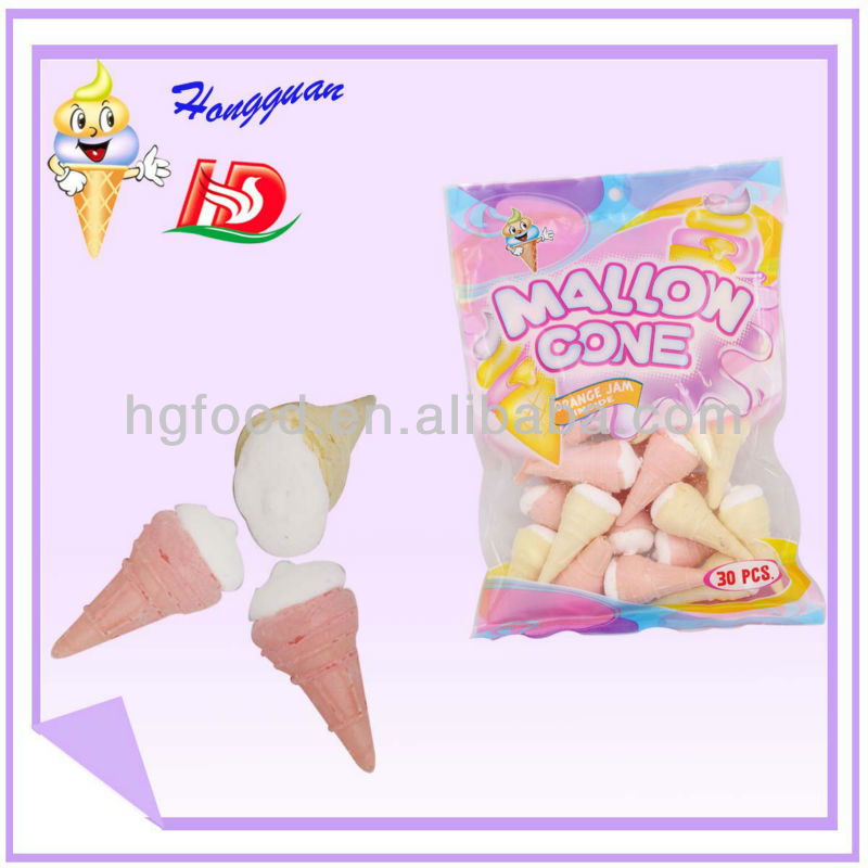 The rocket type candy marshmallow
