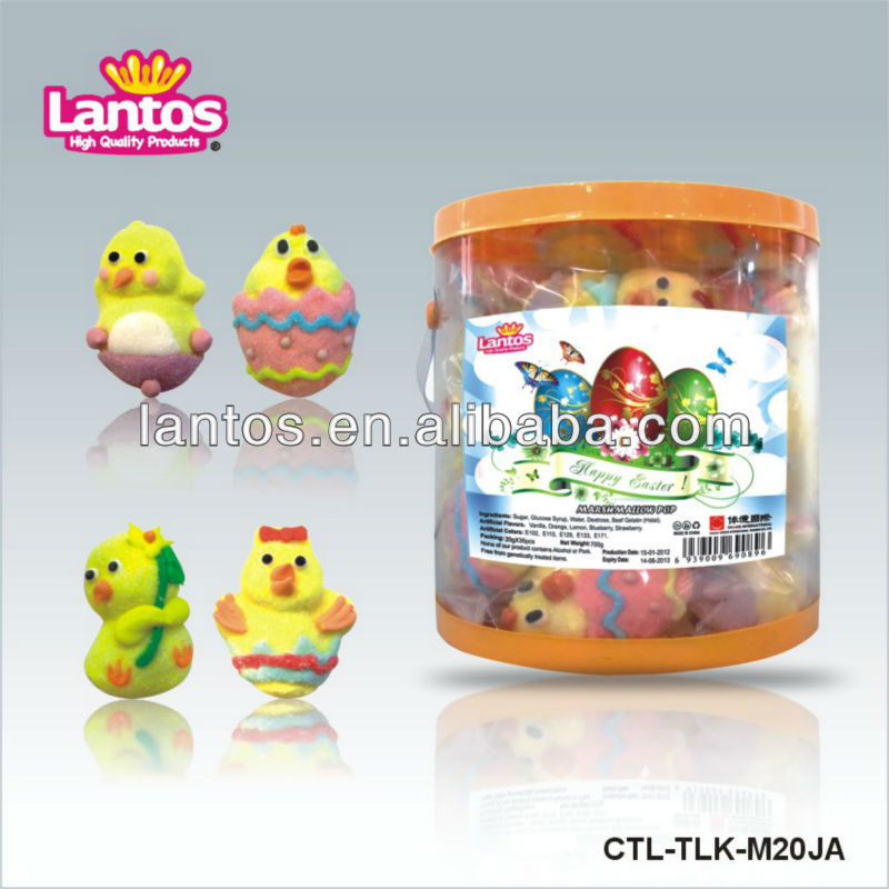 20g marshmallow pop candy in jar