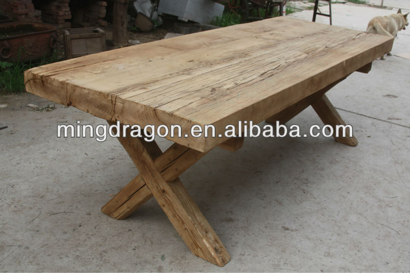 solid wood kitchen table tops Rustic Distressed Wood Dining Table | 800 x 533