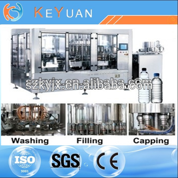 factory price automatic bottled mineral water /pure water/coconut water filling machine