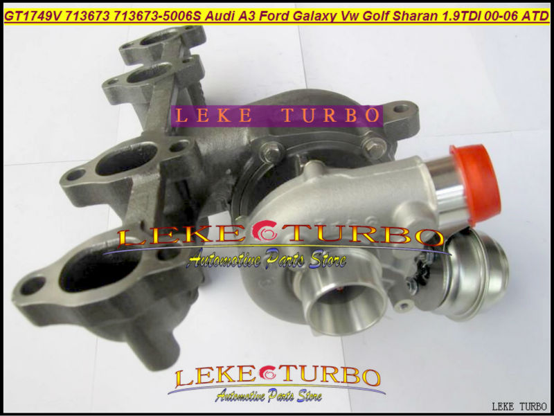 LEKE GT1749V 713673-5006S 713673 turbocharger turbo for Audi A3 Ford Galaxy VW Golf Sharan 1.9 TDI 2000-06 AUY AJM ASV ATD 1.9L 85KW Diesel 115HP (6)