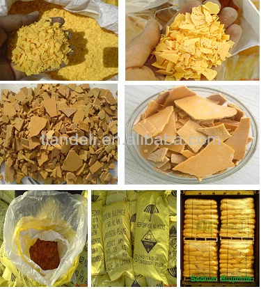 sodium sulphide yellow flake