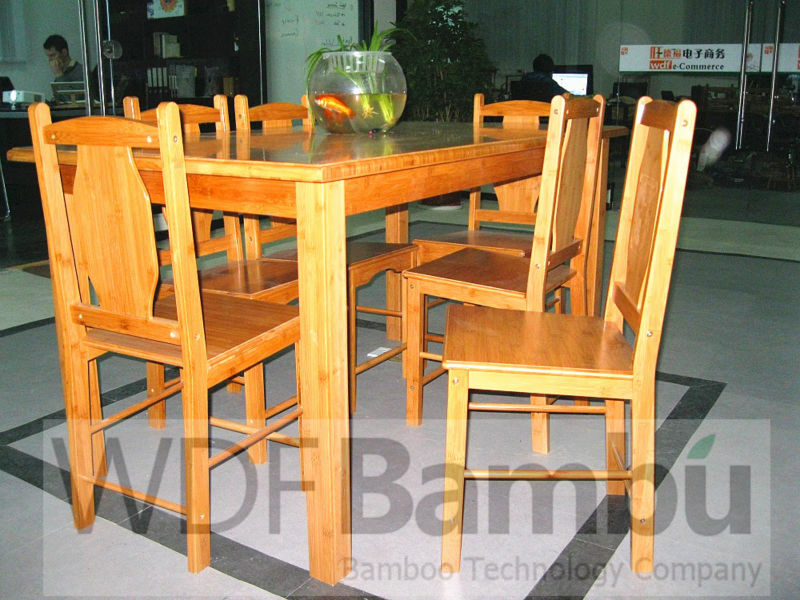 現代の竹のための新製品2014年5個のダイニングルームのテーブル・椅子仕入れ・メーカー・工場