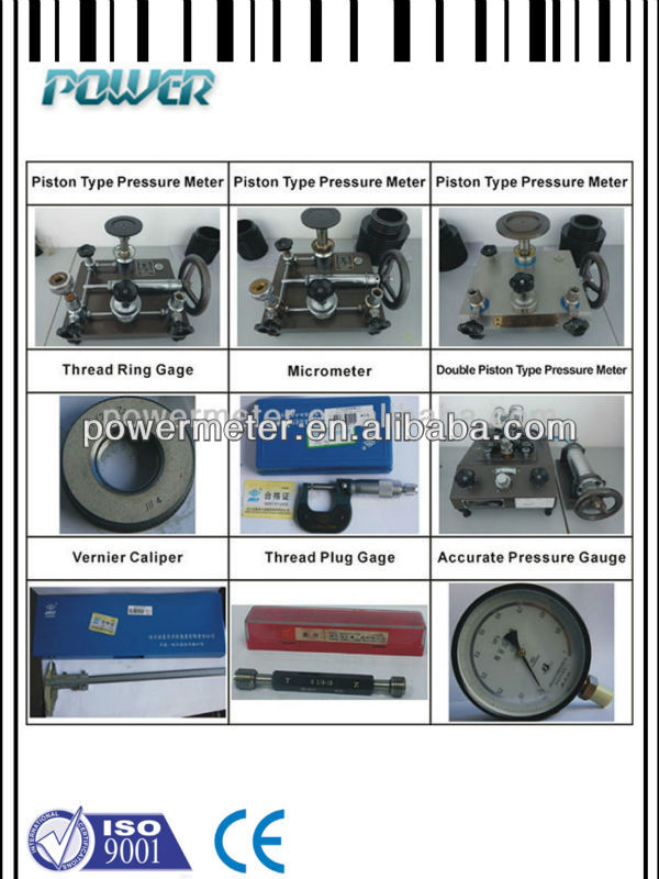 100mmwikaタイプすべてステンレス製の圧力計の圧力計仕入れ・メーカー・工場