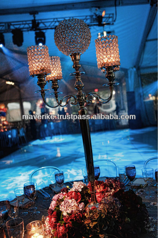 Venta caliente! elegante decoración de la boda candelabro, pieza ... Elegantes decoración Candelabros