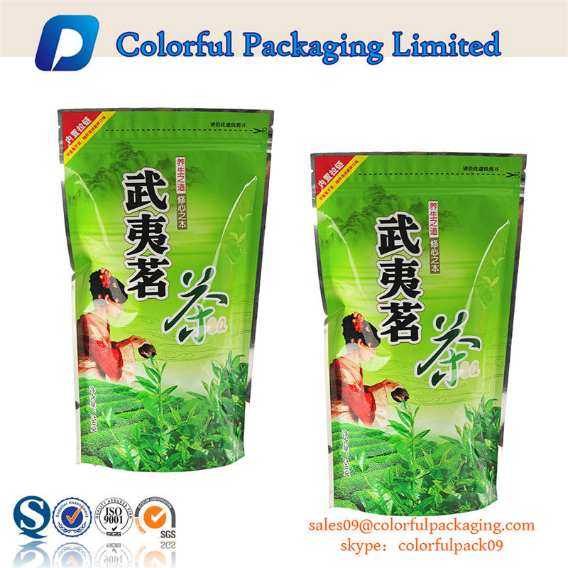 Custom Printed Stand Up Tea Pouch Barley Tea Bag