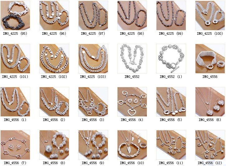fashion jewelry,925 sterling silver Necklace & bracelet, HOT SAL S206