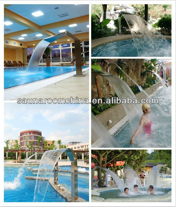 Einzigartiges design spa wasserfall, führte wasservorhang ...