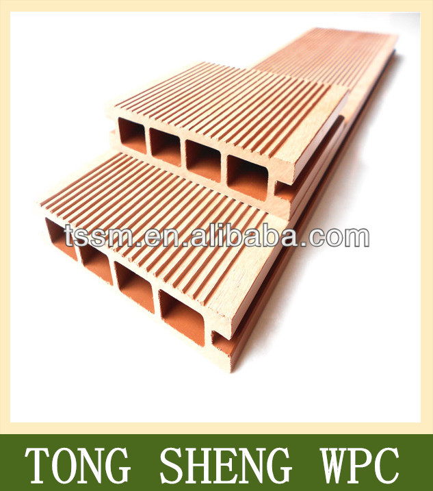 Tong Sheng Water Proof Outdoor Wood Plastic Composite Deck/WPC Floor Passed CE