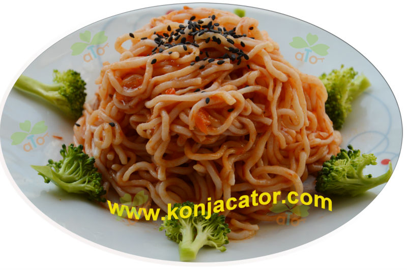 Spinach konjac noodles/Vegetables konjac noodles 100% health food