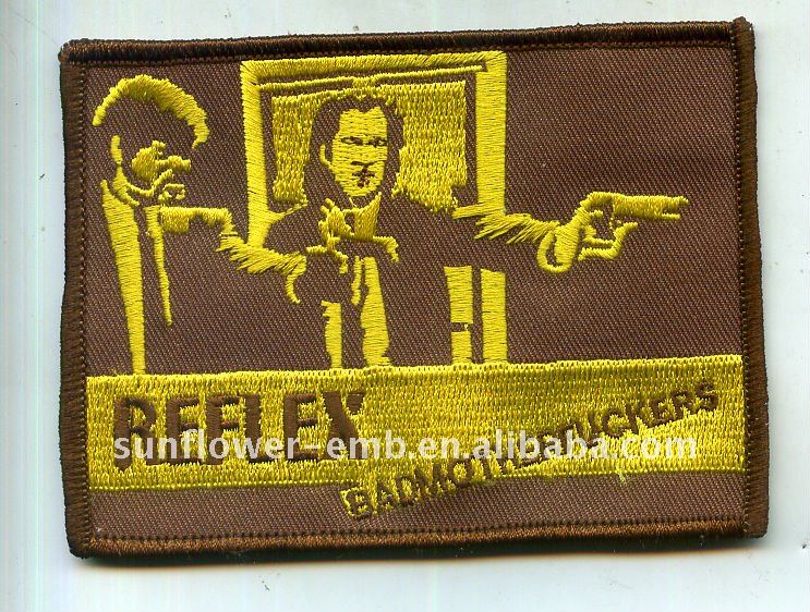 銃レーザーカットと刺繍パッチとフル刺繍仕入れ・メーカー・工場