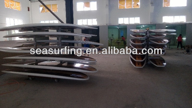 2014高品質ロンググラスファイバーバルサ木材サーフボード仕入れ・メーカー・工場