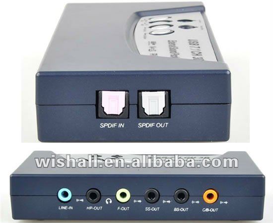 熱い販売の82014年チャネル7.1サウンドカード/soundwareオーディオインターフェース問屋・仕入れ・卸・卸売り