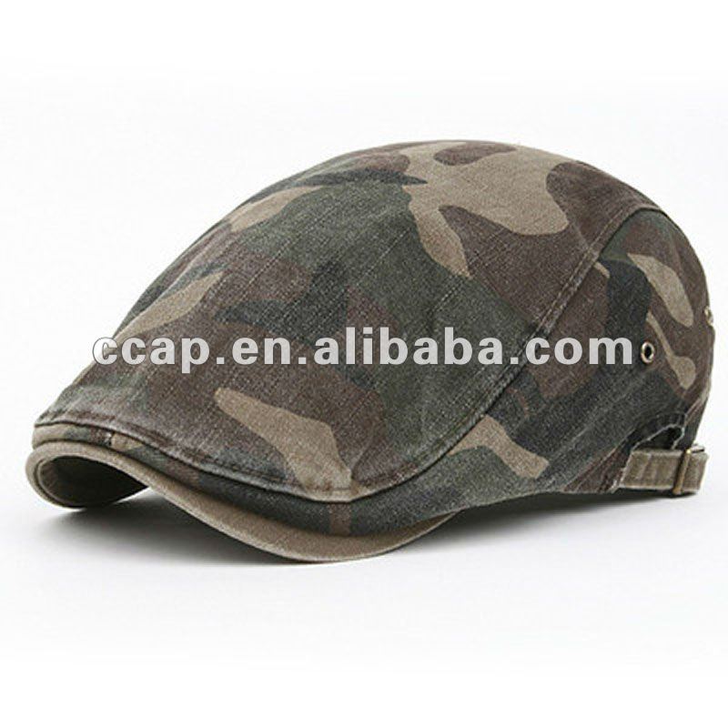 カーキ色のcamoの軍のnewsboyのベレー帽のフラットキャップの帽子ccap-0225問屋・仕入れ・卸・卸売り