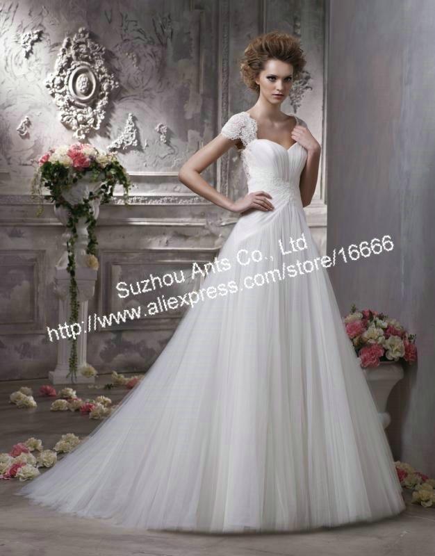 ALine lace open back wedding dress Bride 2012 Whiteanza CW169