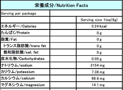 FOSSIL CORAL SALT 35 g FOR RESTAURANT
