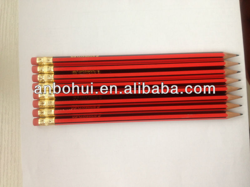 最高品質シナノキ木stirppinghb鉛筆消しゴム付き; 確認された( en71・astm) テスト問屋・仕入れ・卸・卸売り