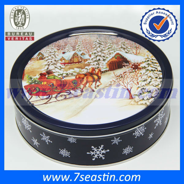 middle round chocolate bars tin box hard candy tin can packing