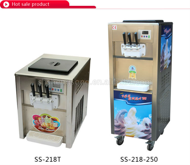 New type soft serve ice cream machine