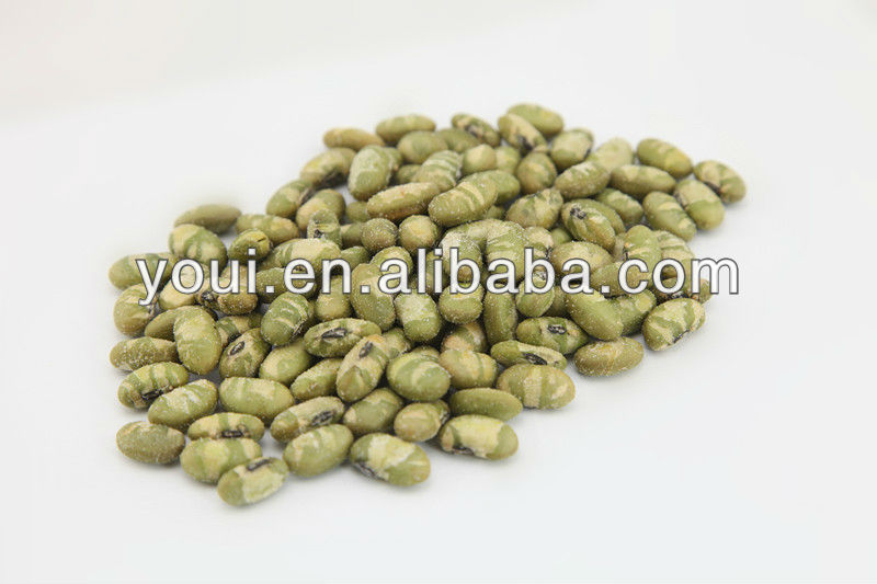 Wasabi Flavor Roasted Edamame, Dry Soy Beans